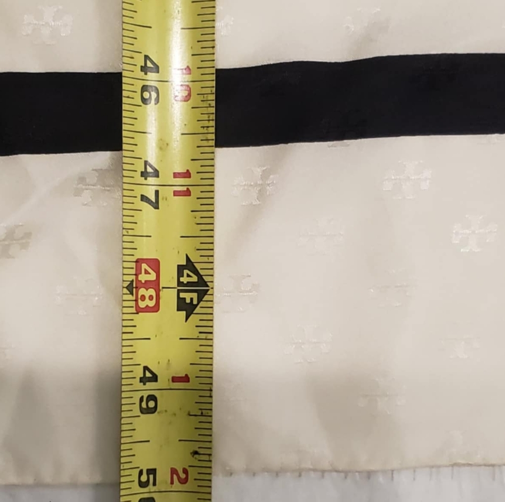 Authentic Tory Burch‎ Patchwork Print Silk  Scarf - Picture 10 of 12